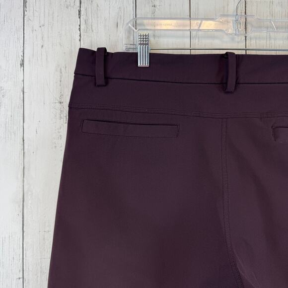 Lululemon Burgundy The Works Golf Short 11" Chino Shorts Size 38 Warpstreme - Picture 9 of 15